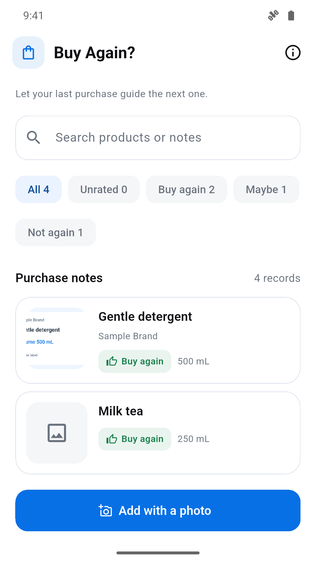 Buy Again?